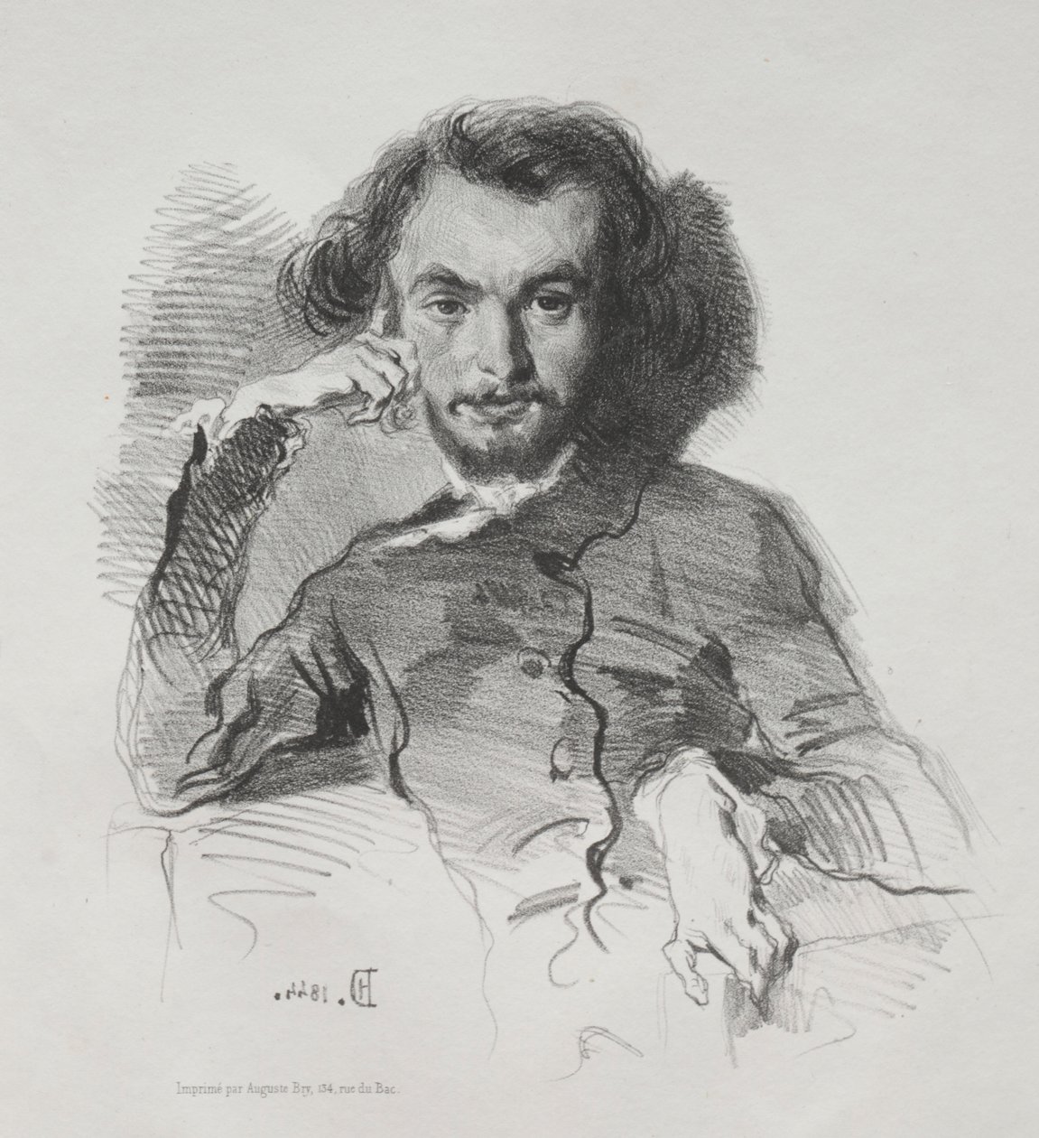 Charles-Pierre Baudelaire, 1844. av Emile Isidore Deroy