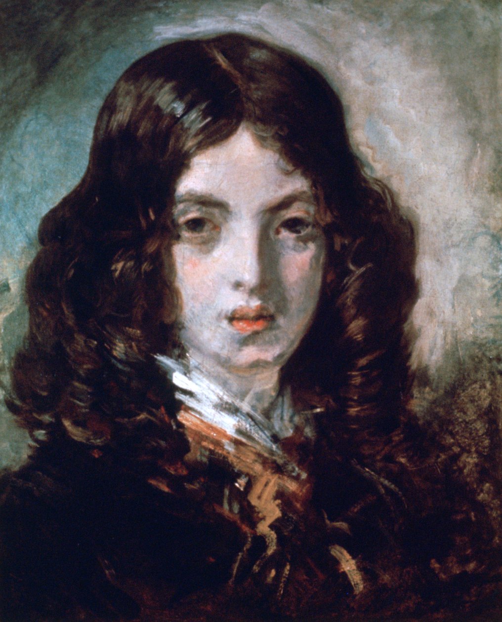 Den lille rødhodede tiggeren, 1843 av Emile Isidore Deroy