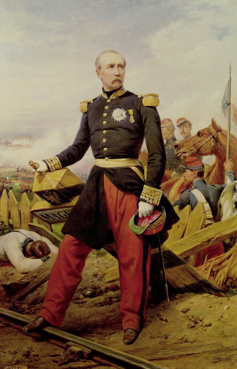 Grev Maurice de MacMahon (1808-93), 1860 av Emile Jean Horace Vernet