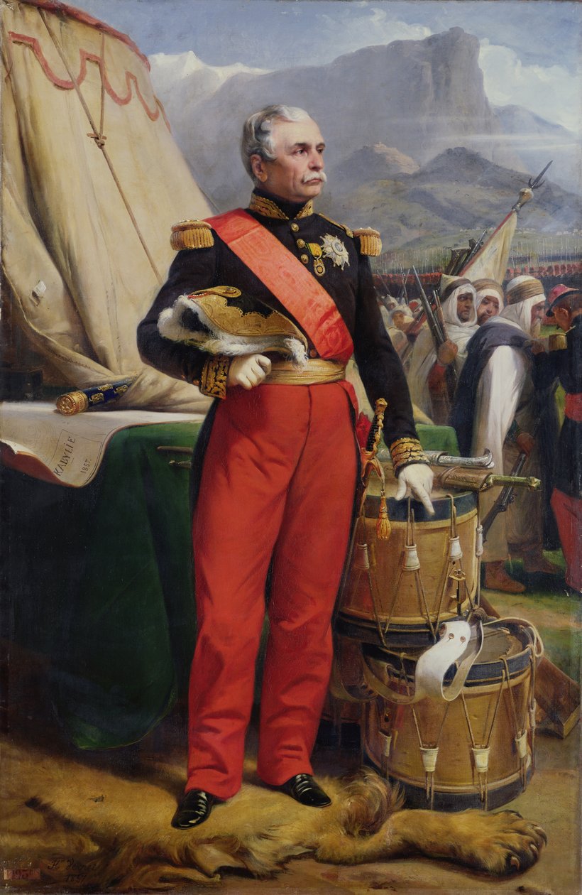 Grev Jacques-Louis-Cesar-Alexandre de Randon (1795-1871) marskalk av Frankrike, 1857 av Emile Jean Horace Vernet