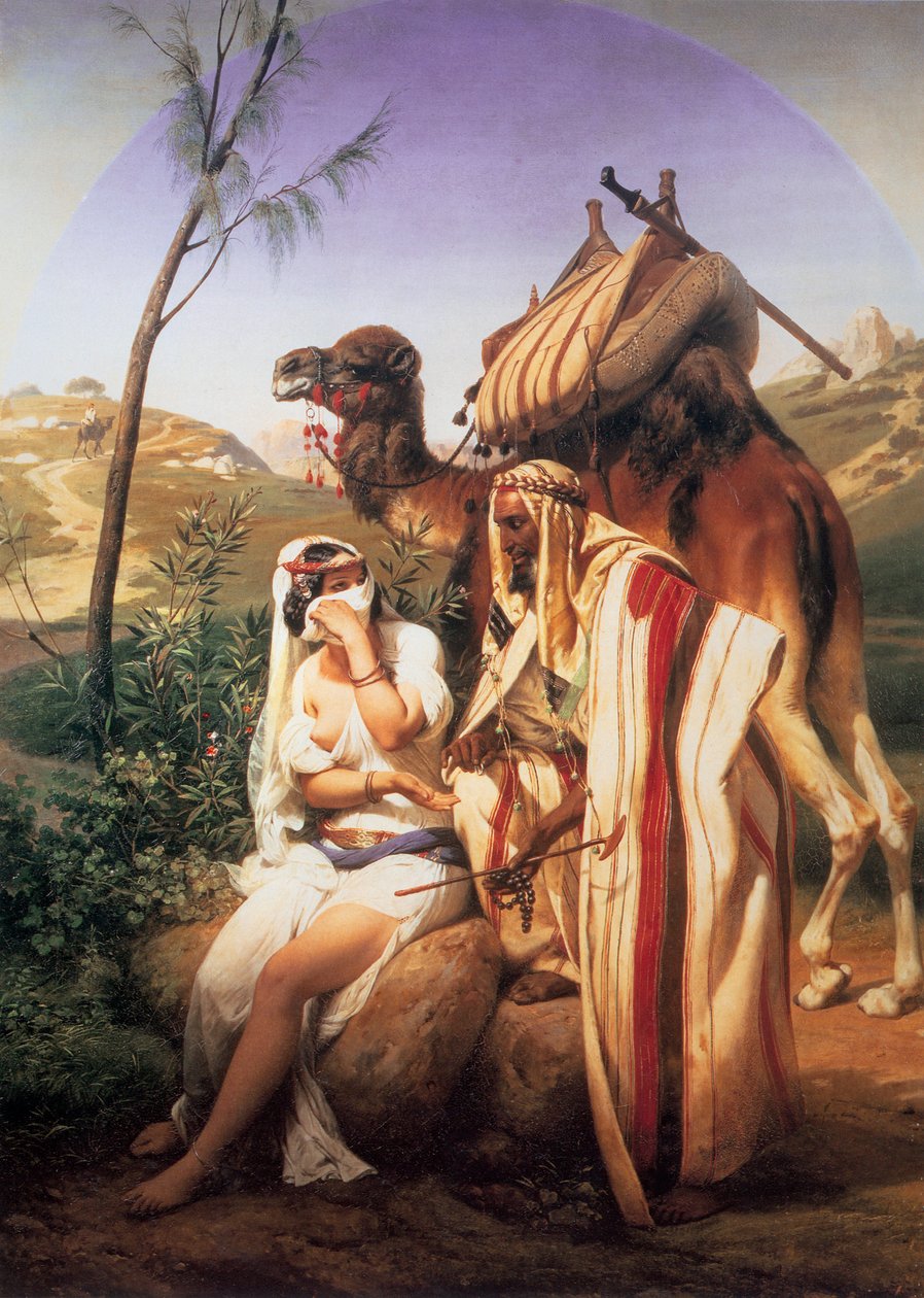 Juda og Tamar, 1840. av Emile Jean Horace Vernet