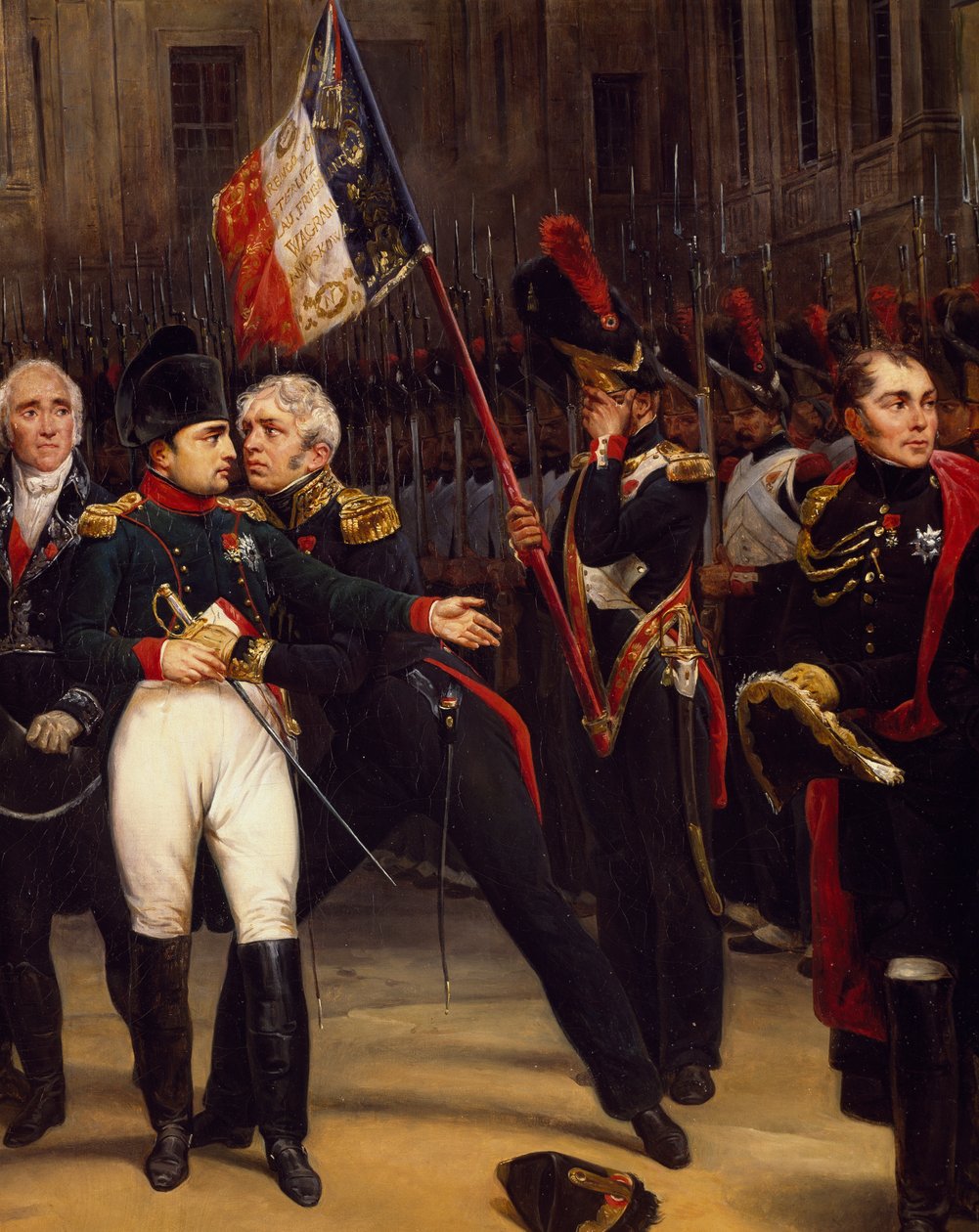 Napoleons farvel til keisergarden, 20. april av Emile Jean Horace Vernet