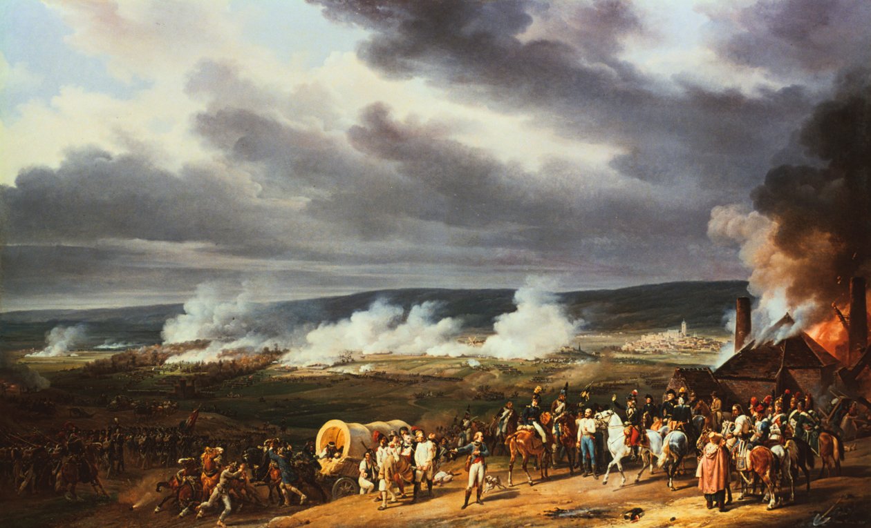 Slaget ved Jemappes, 1792, 1821. av Emile Jean Horace Vernet