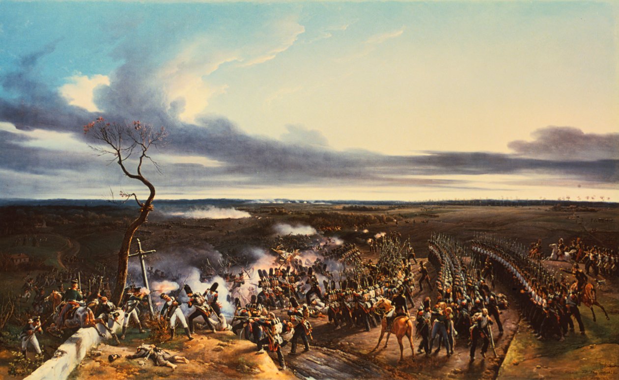 Slaget ved Montmirail, 11. februar, 1814, 1822. av Emile Jean Horace Vernet