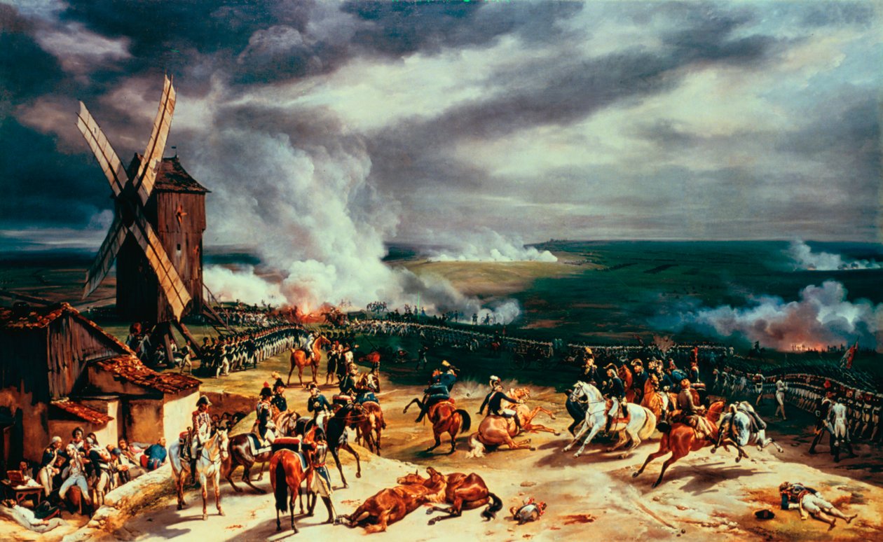 Slaget ved Valmy, 20. september, 1792, 1826. av Emile Jean Horace Vernet