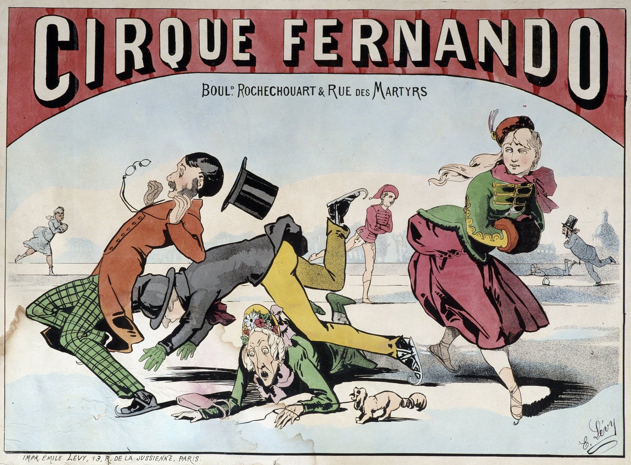 Cirque Fernando - Plakat av Lévy, slutten av 1800-tallet Cirque Fernando - Plakat av Lévy, slutten av 1800-tallet av Emile Levy