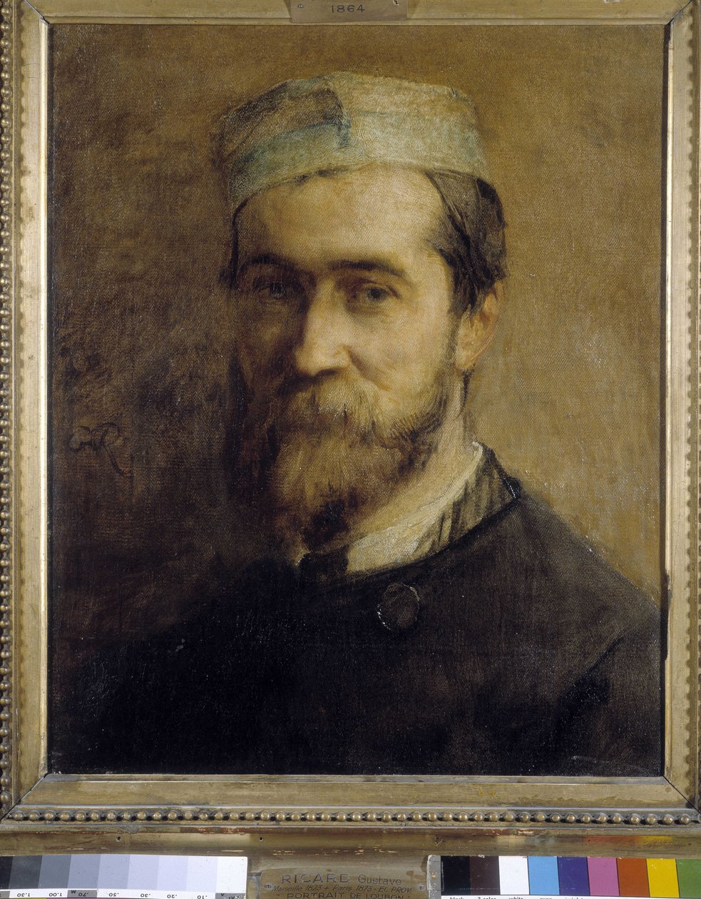 Portrett av maleren Emile Loubon (1809-1863) av Gustave Ricard (1823-1873). Olje på lerret av Emile Loubon