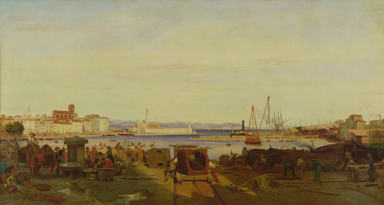 Havnen i La Ciotat av Emile Loubon