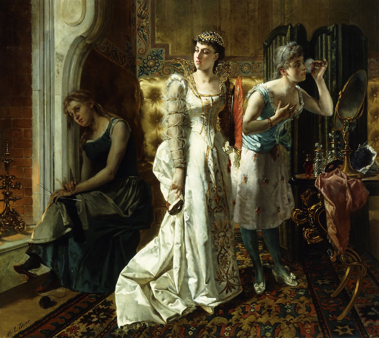 Askepott og hennes onde søstre, 1892 av Emile Meyer