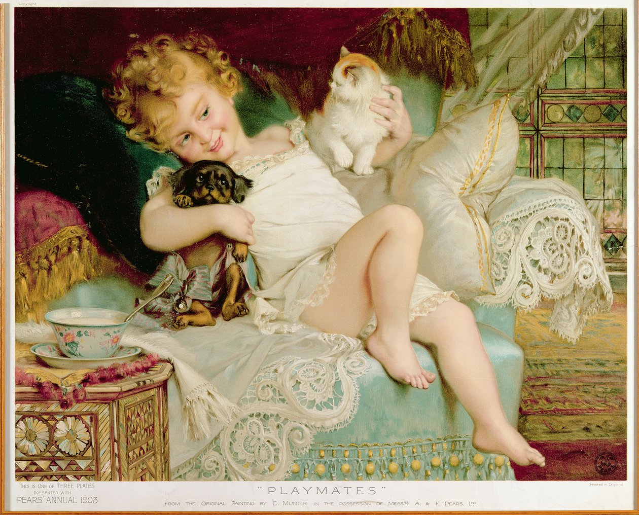 Lekekamerater, fra Pears Annual, 1903 av Emile Munier