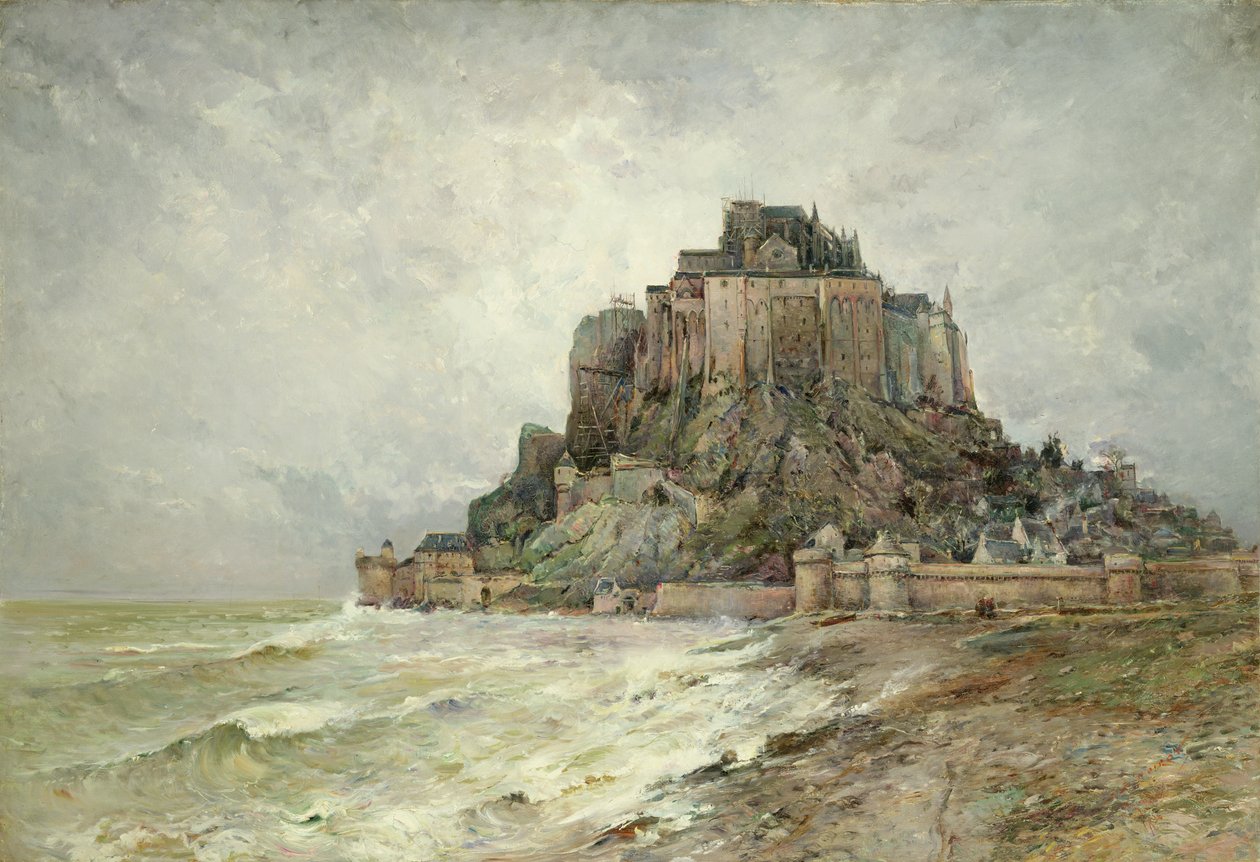 Mont Saint-Michel, 1896 av Emile Noirot