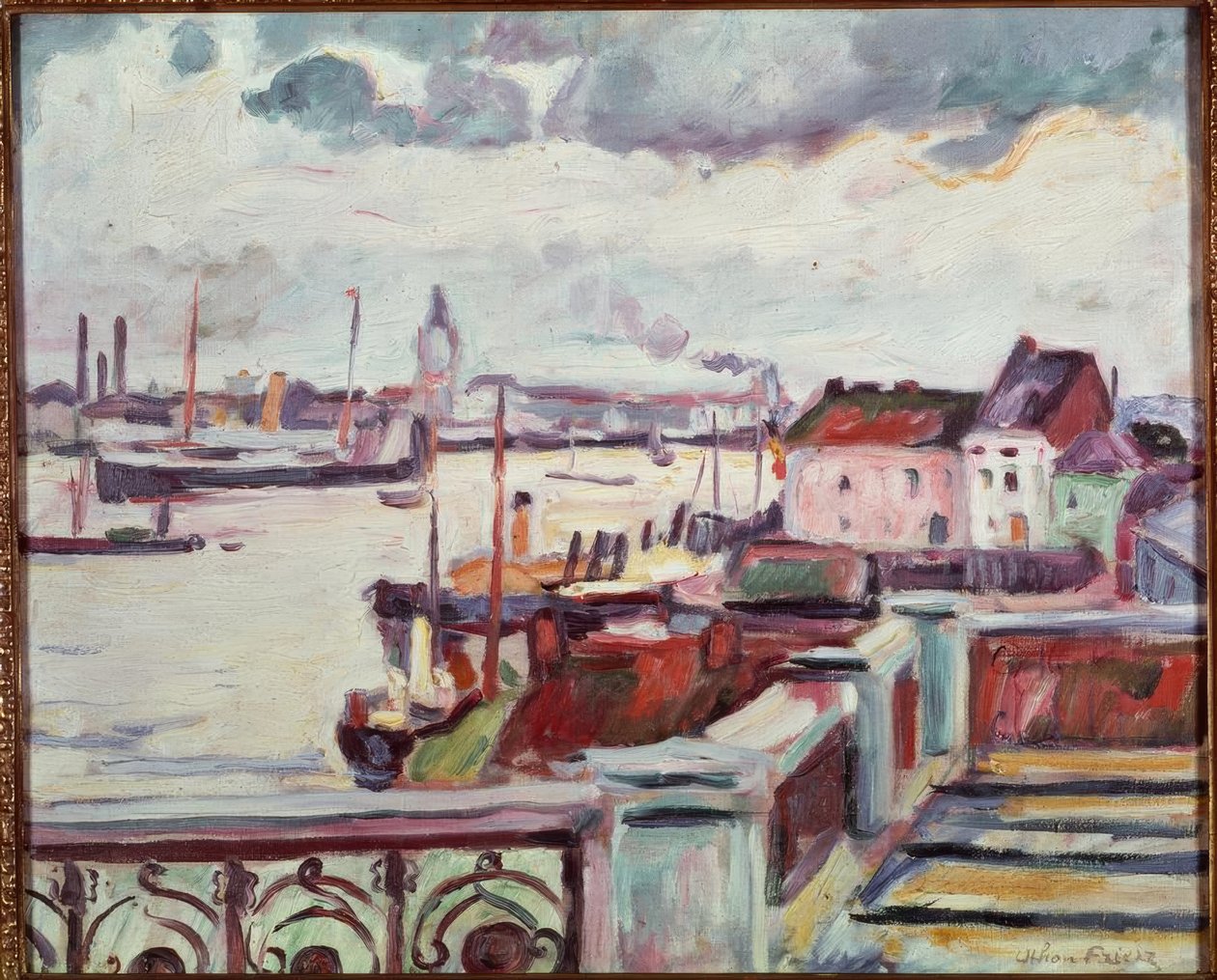 Havnen i Antwerpen av Emile Othon Friesz