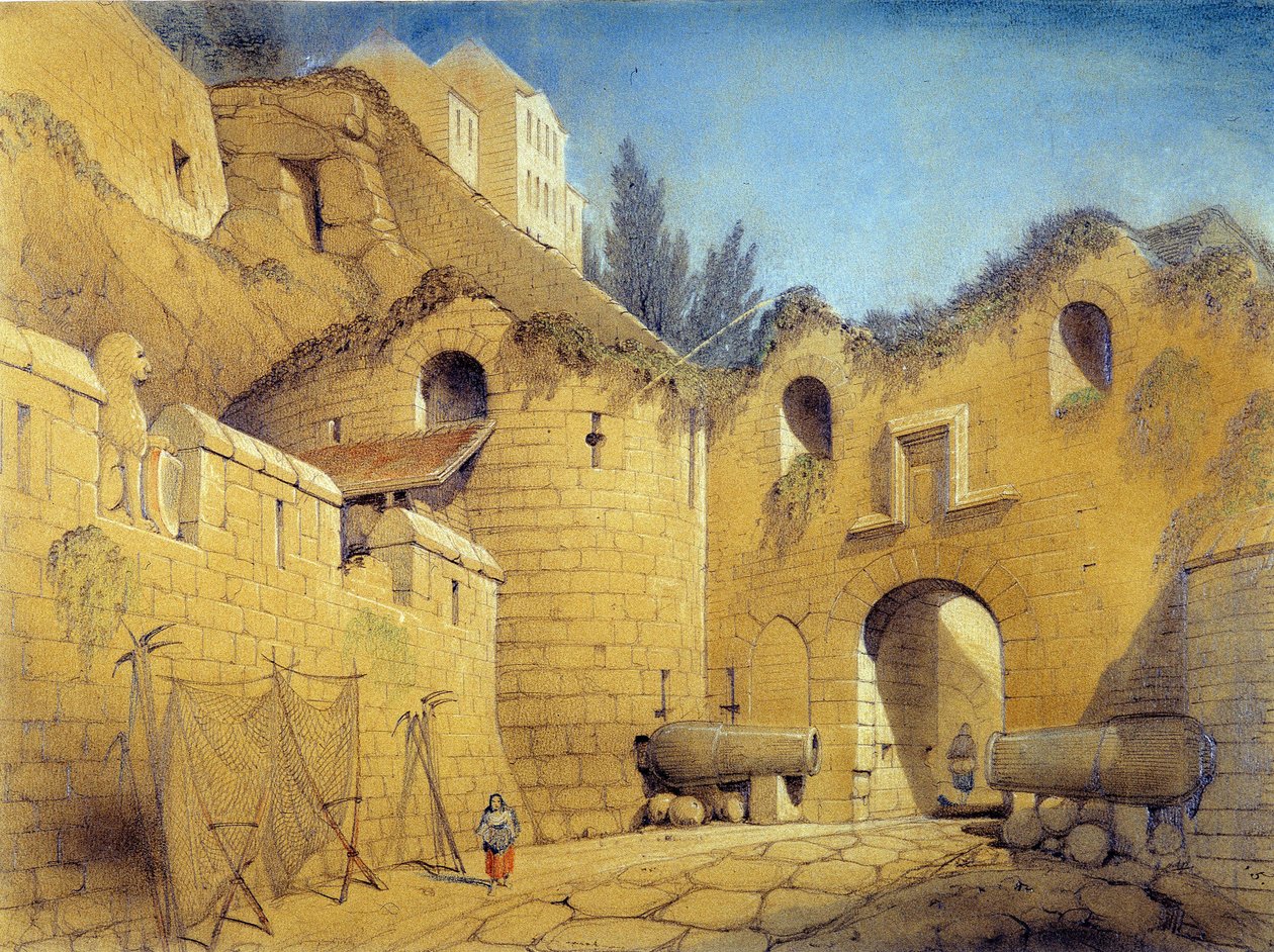 Mont St Michel av Emile Sagot - samling av Museum of Avranches av Emile Sagot