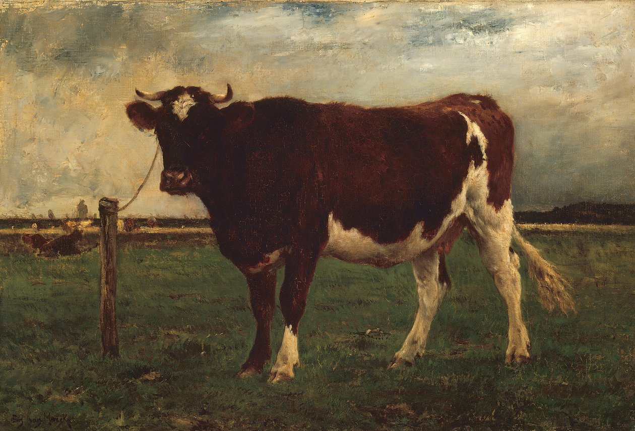 Studie av en ku, 187090. av Emile van Marcke de Lummen