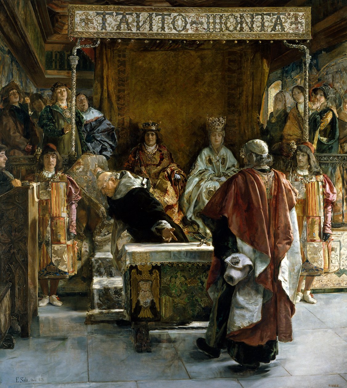 Utvisningen av jødene fra Spania (i år 1492), 1889 av Emilio Sala Francés