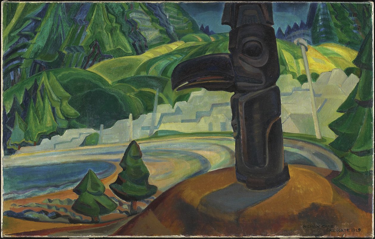 Skidegate, Graham Island, Britisk Columbia av Emily Carr