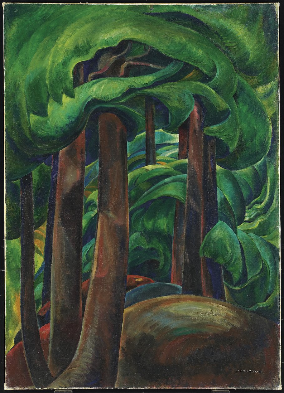 Western Forest, ca. 1931 (olje på lerret) av Emily Carr