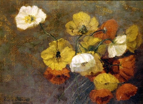 Valmuer, ca. 1886 (olje på lerret) av Emily Ledbrook