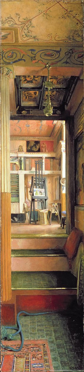 The Studio of Alma-Tadema, ca. 1883 (olje på panel) av Emily Williams