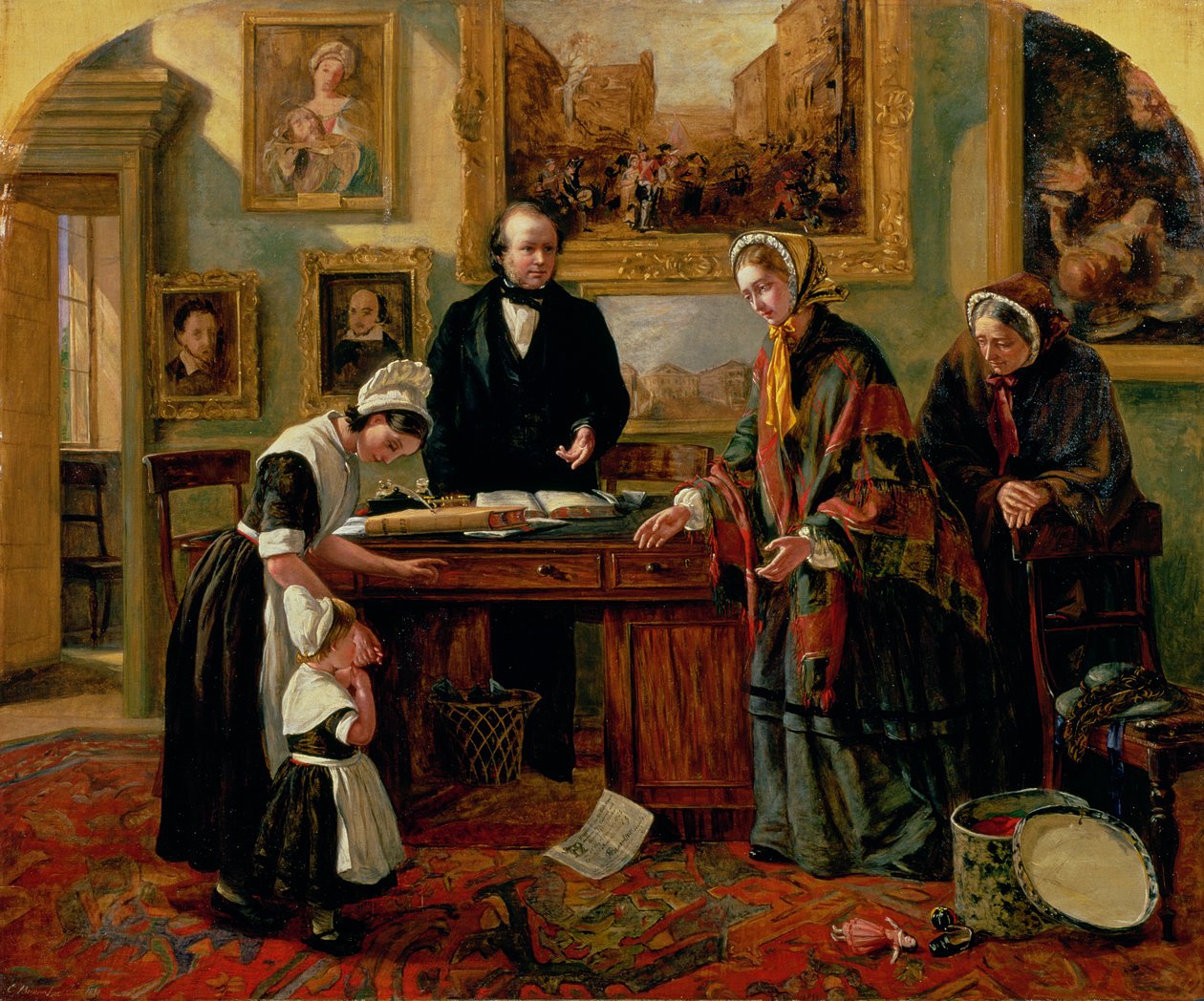 The Foundling gjenopprettet til sin mor, 1858 av Emma Brownlow