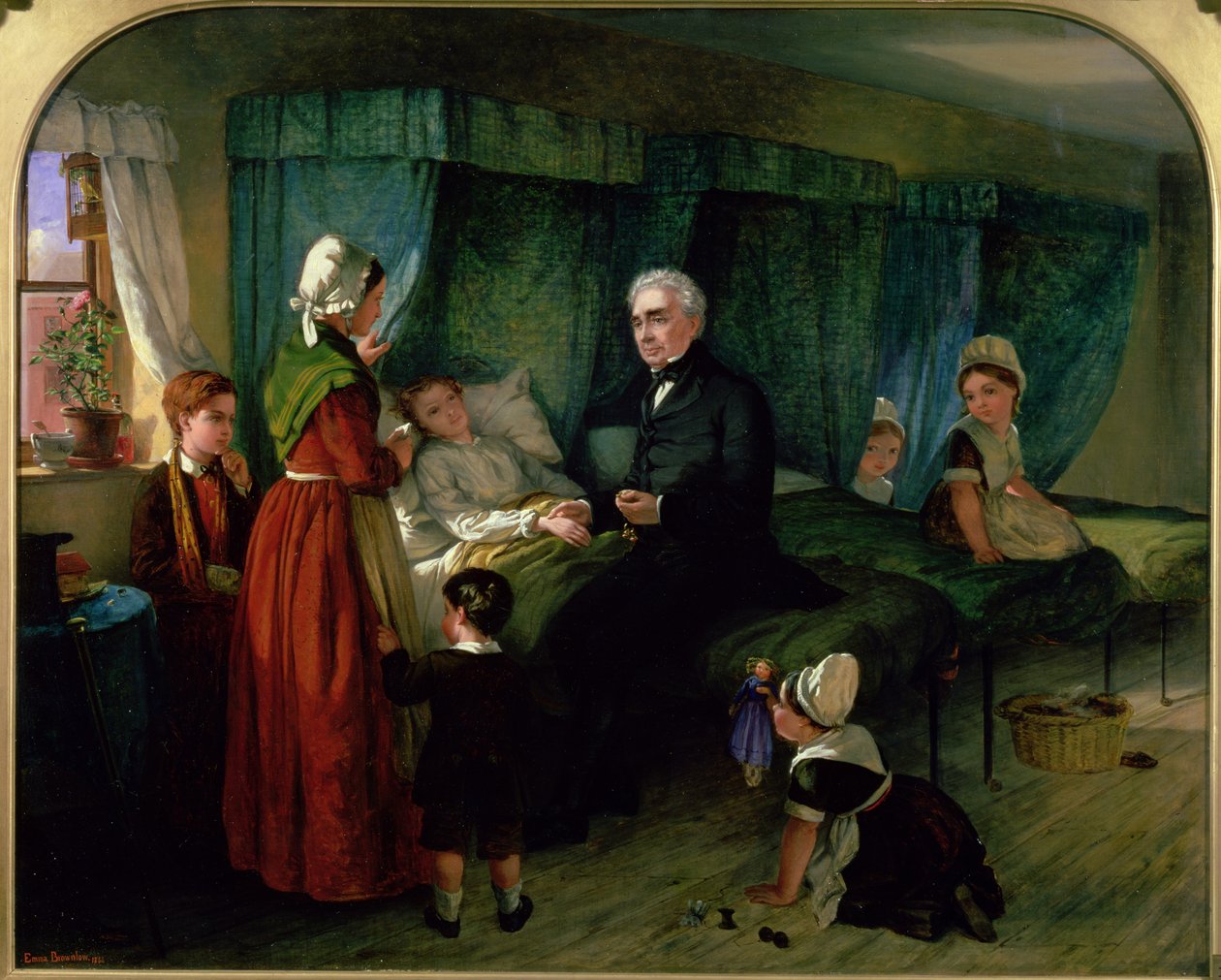 Det syke rommet, 1864 av Emma Brownlow