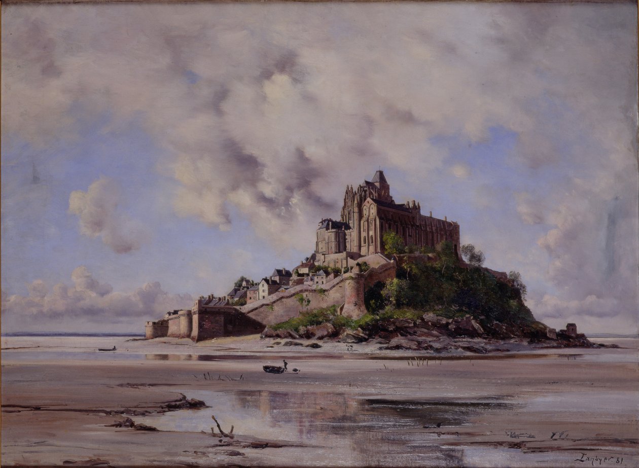 Mont Saint-Michel, North-east Side, 1881 av Emmanuel Lansyer