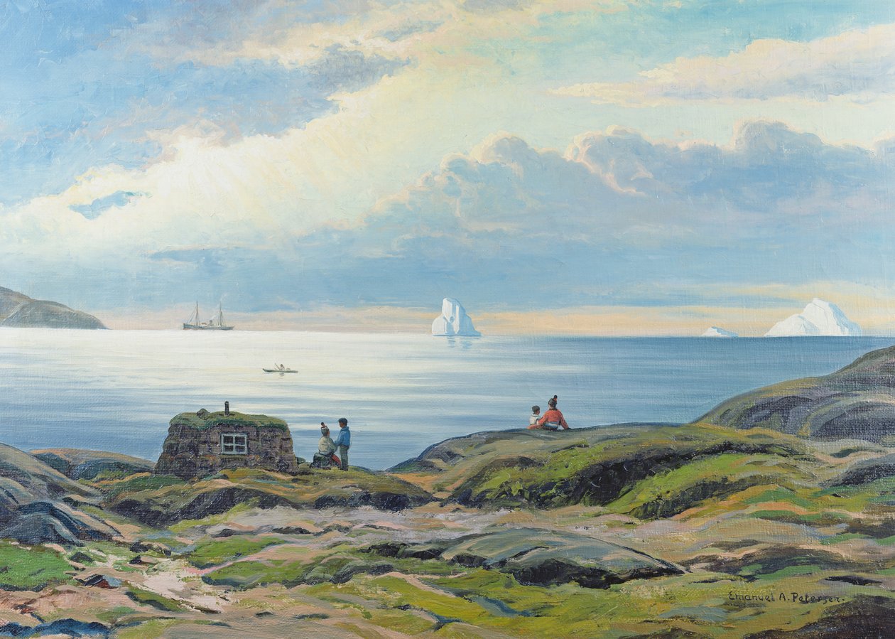 Kystutsikt, Grønland av Emmanuel A. Petersen
