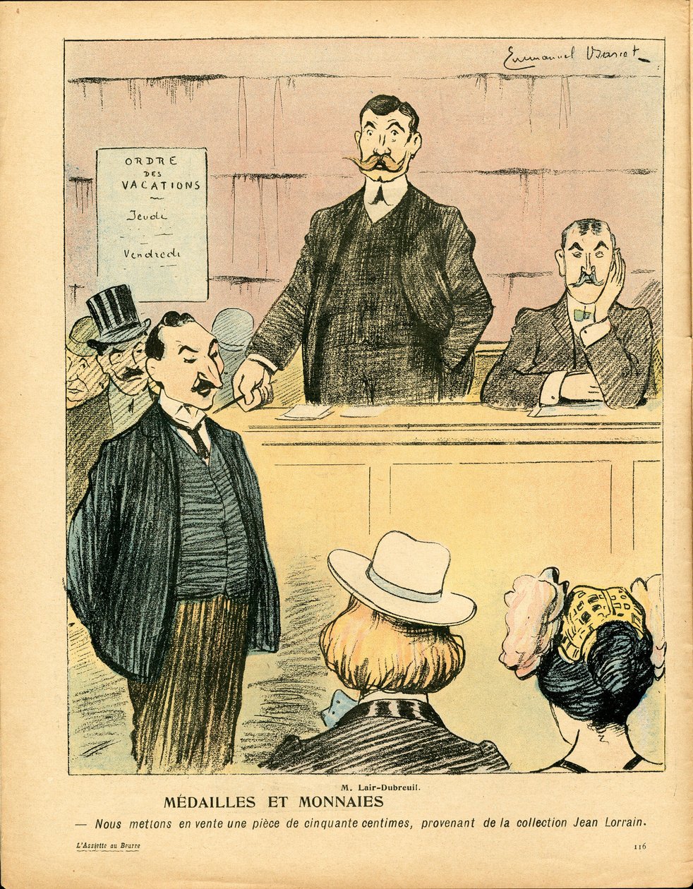 L'Plate au beurre, nummer 215, Satirical in Colors av Emmanuel Barcet