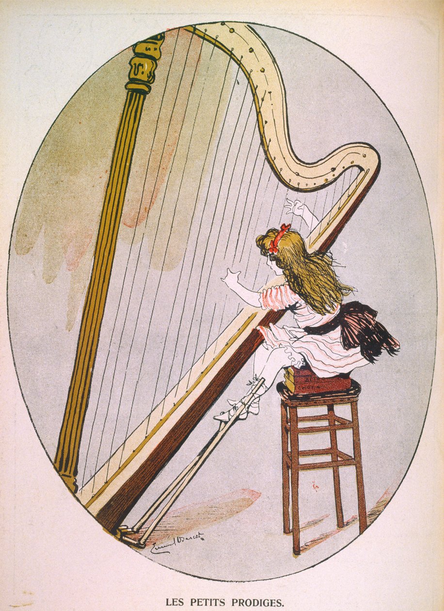 Little Prodigy, gravert av kunstneren fra LAssiette Au Beurre, pub. juli 1907 av Emmanuel Barcet