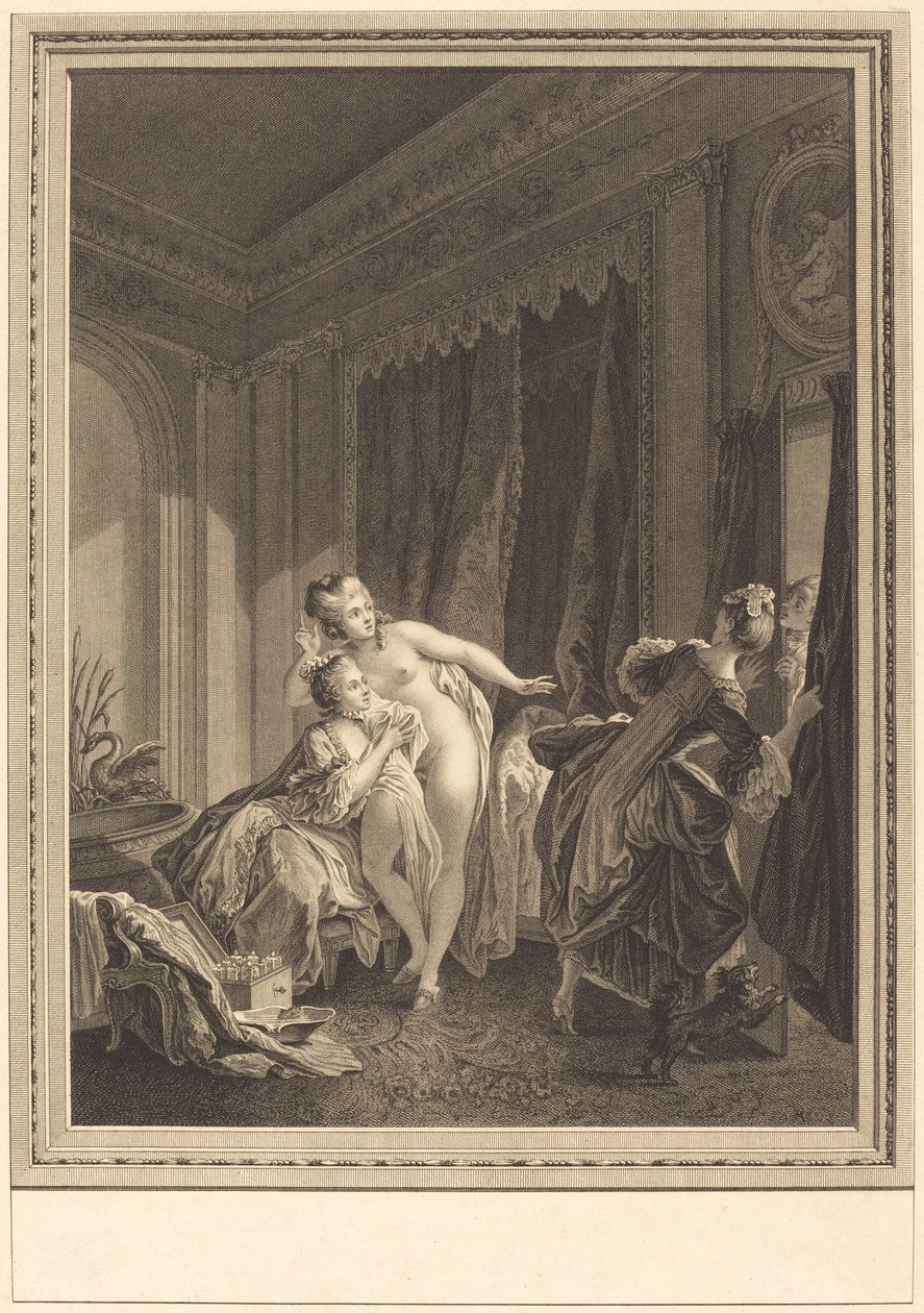 Kveld av Emmanuel Jean Nepomucène de Ghendt after Pierre Antoine Baudouin