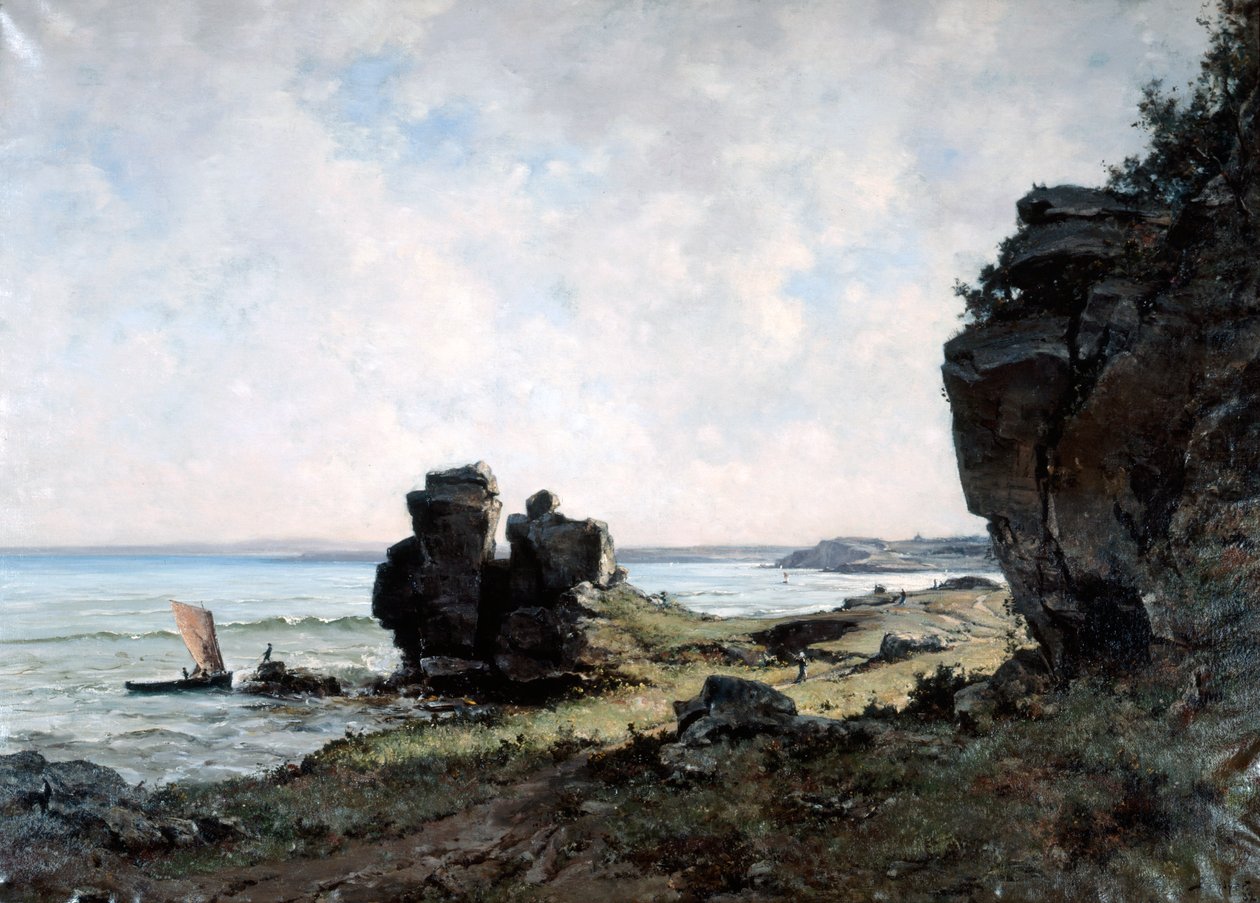 En vakker morgen ved kysten av Bretagne, 1882 av Emmanuel Lansyer