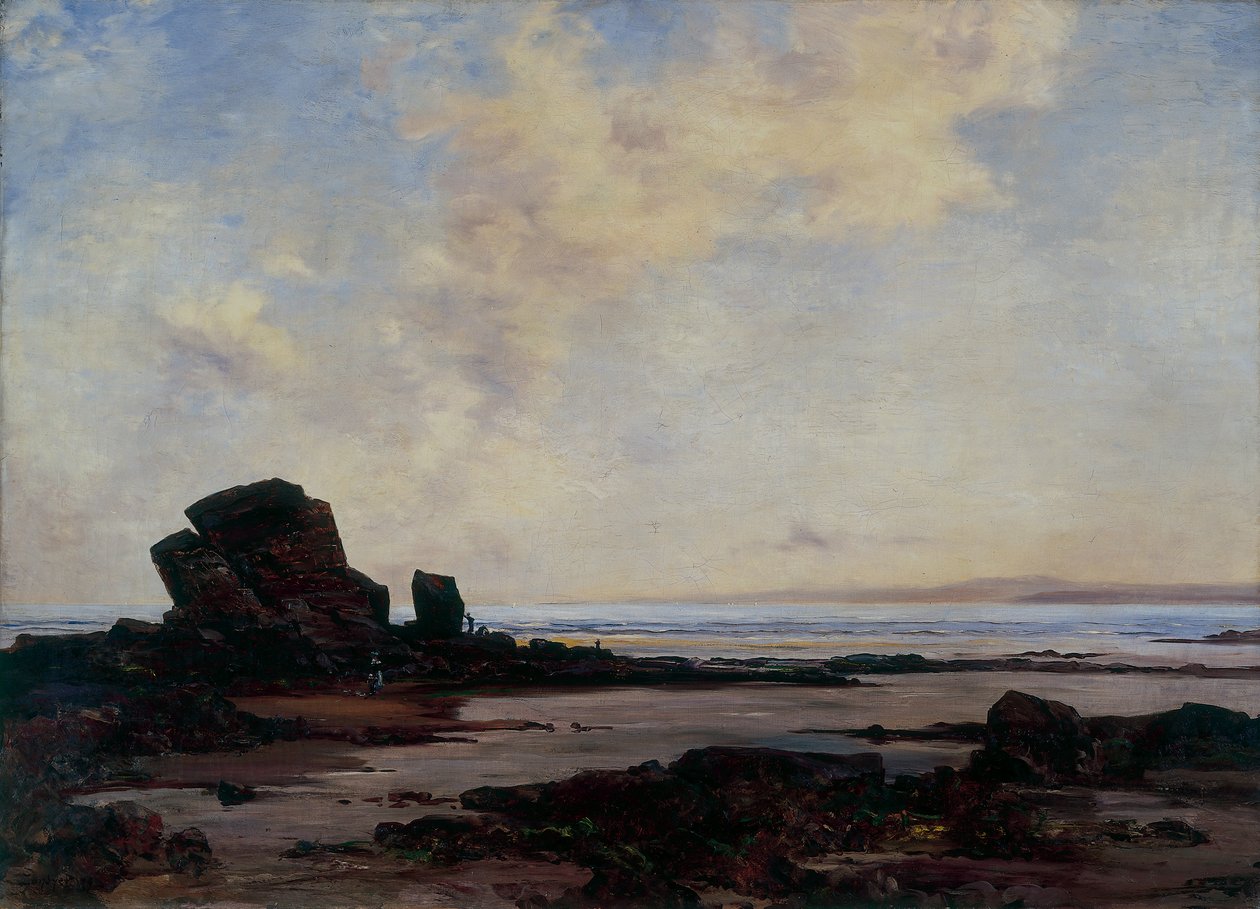 Douarnenez Bay ved lavvann av Emmanuel Lansyer