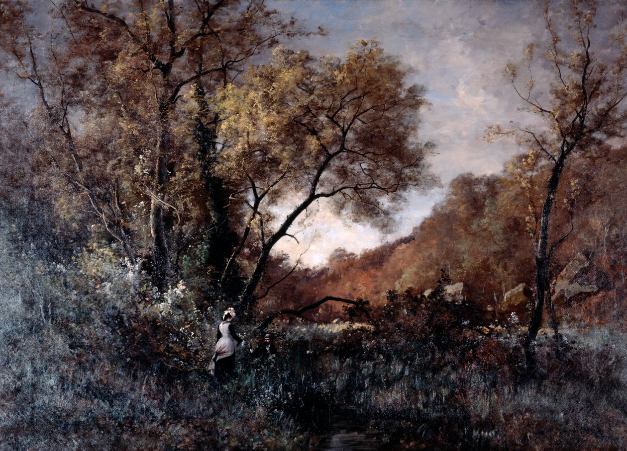 Blomster i april 1877 av Emmanuel Lansyer