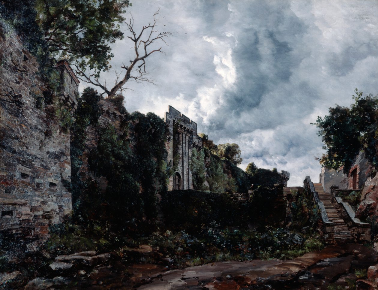 Hovedporten til Chateau de Clisson, 1884 av Emmanuel Lansyer