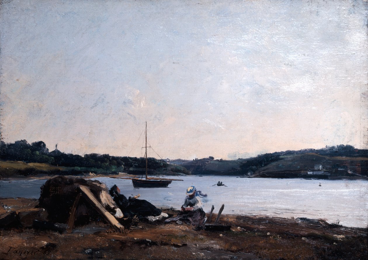 Elvens munning, 1868. av Emmanuel Lansyer