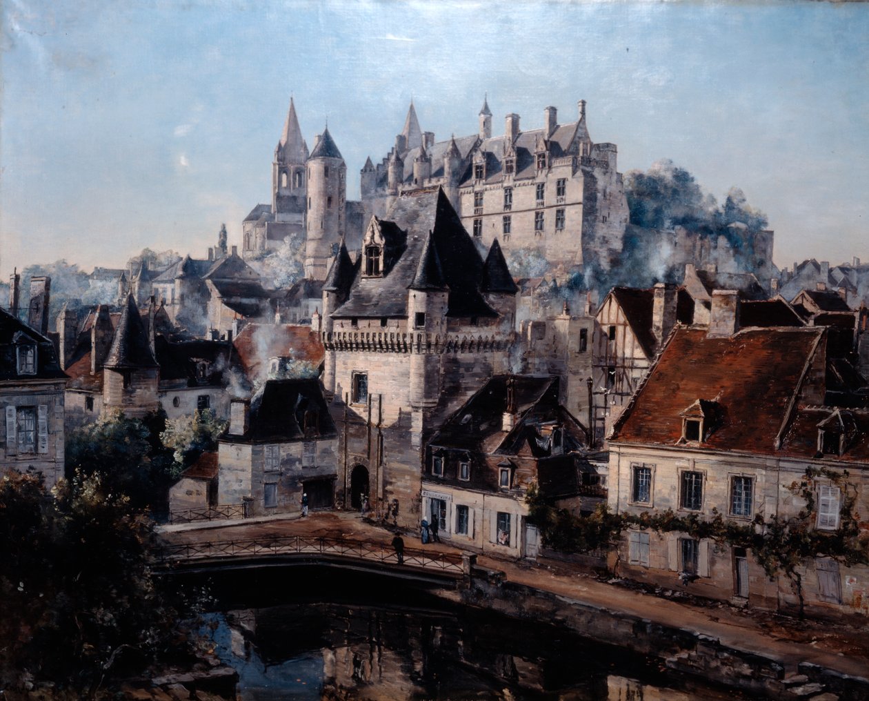 Port of Cordelieres og Castle Loches, 1891. av Emmanuel Lansyer
