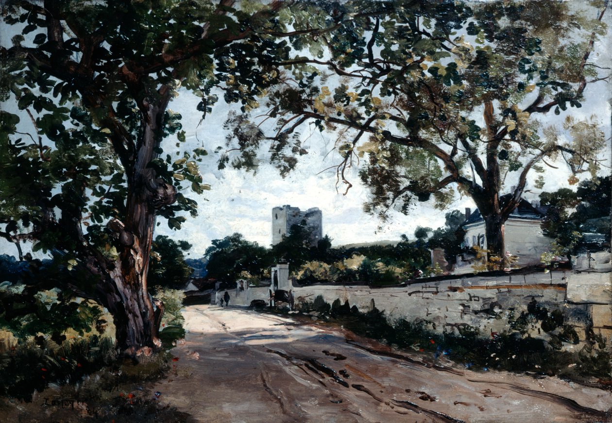 Veien til Mauvieres om kvelden, 1884. av Emmanuel Lansyer