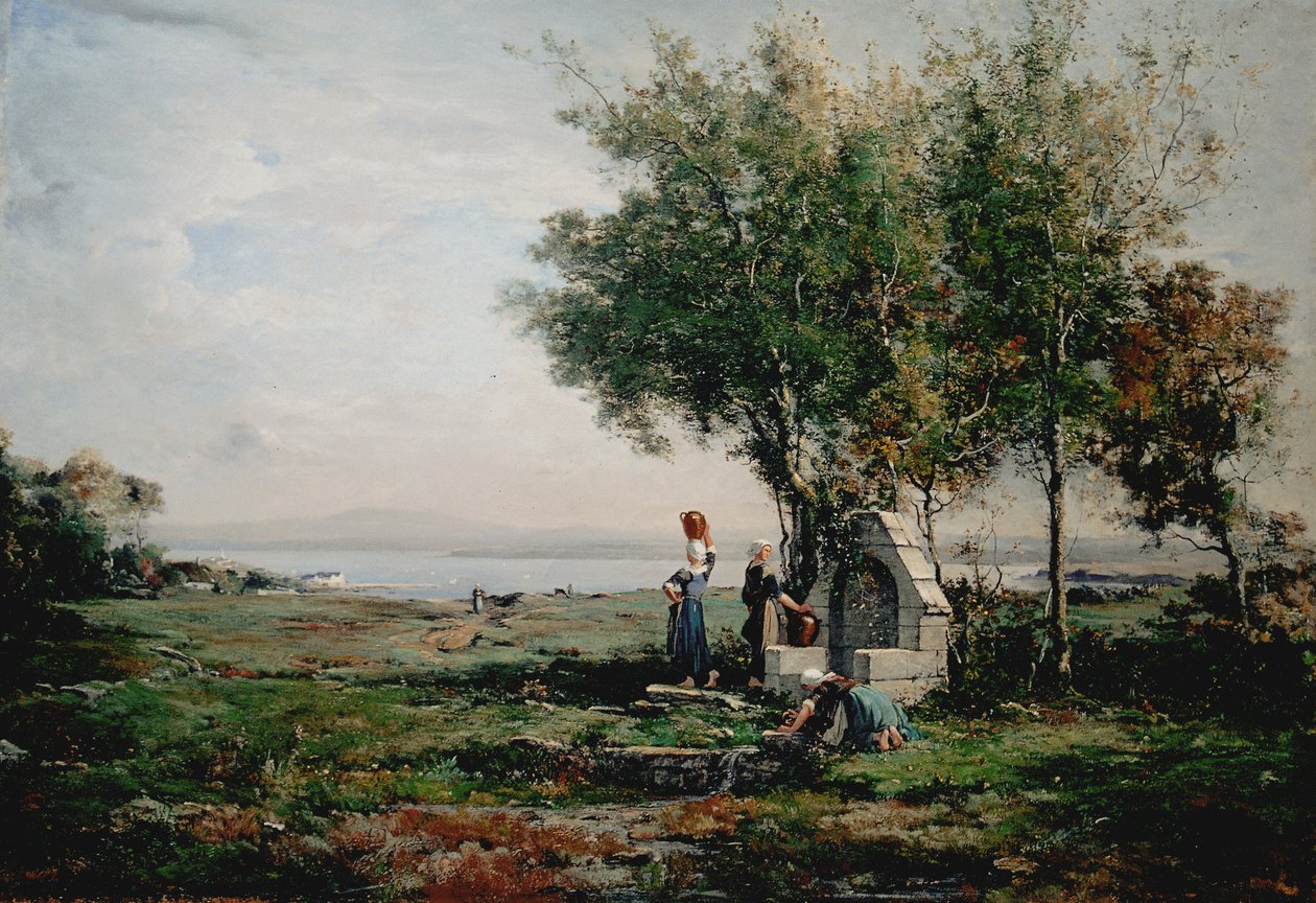 Kvinner ved fontenen av Emmanuel Lansyer
