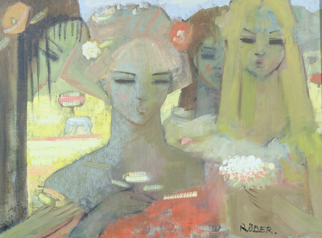 A Field of Yellow, 2001 (olje på lerretstavle) av Endre Roder