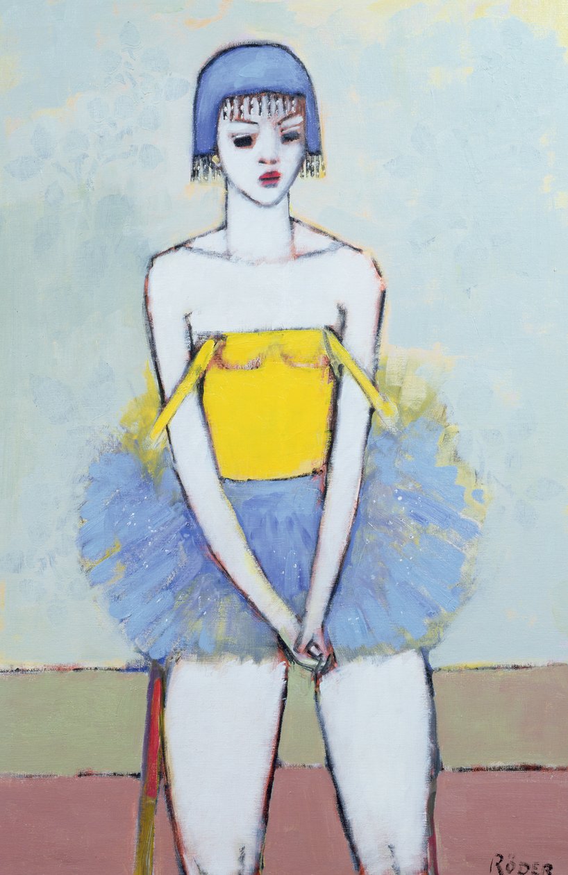 Spangled Tutu (olje om bord) av Endre Roder