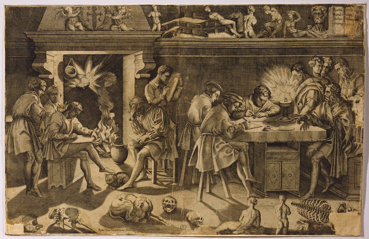 Akademiet til Baccio Bandinelli, 1547 av Enea Vico