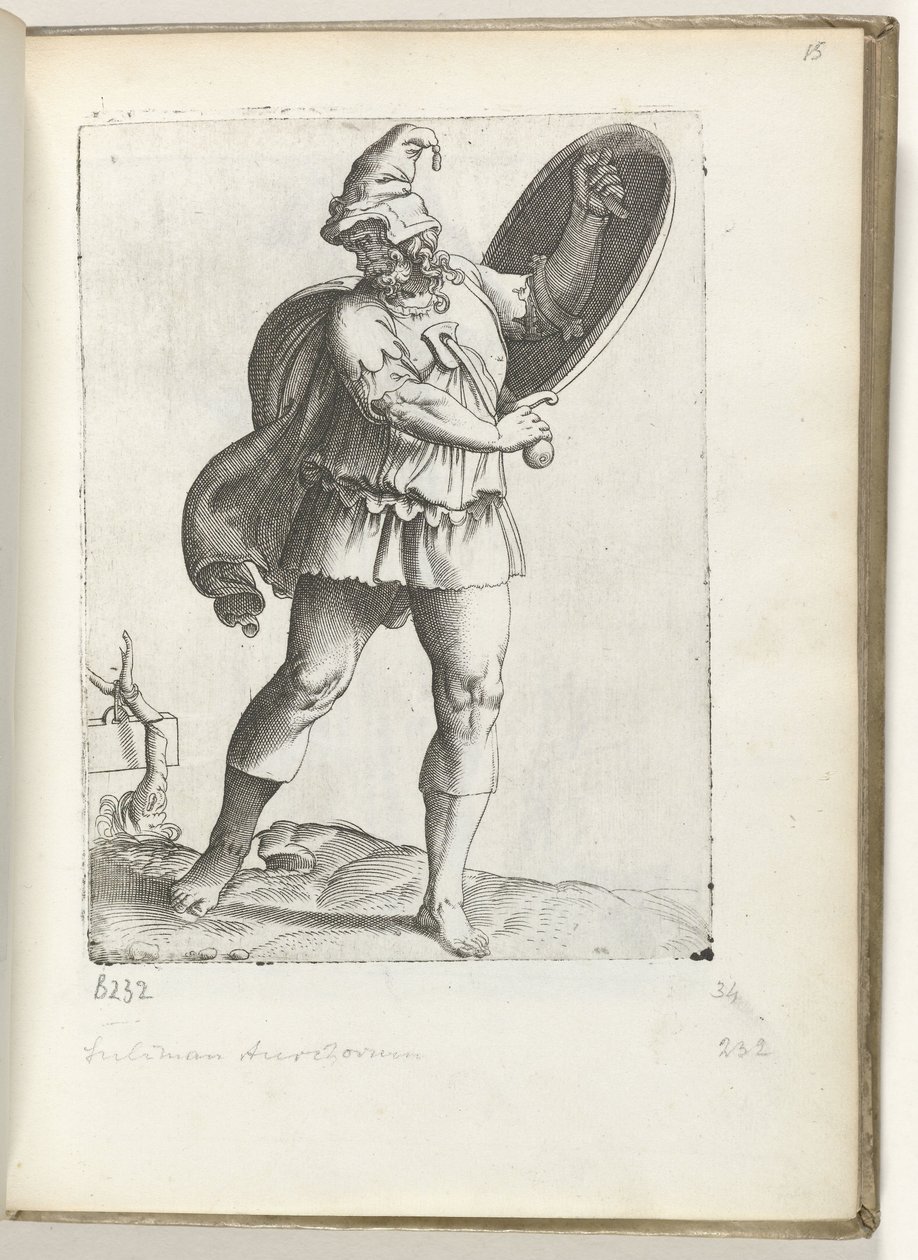 spanske krijgsman ca. 1550 Holdningene til forskjellige nasjoner i vår tidsalder (serietittel) av Enea Vico