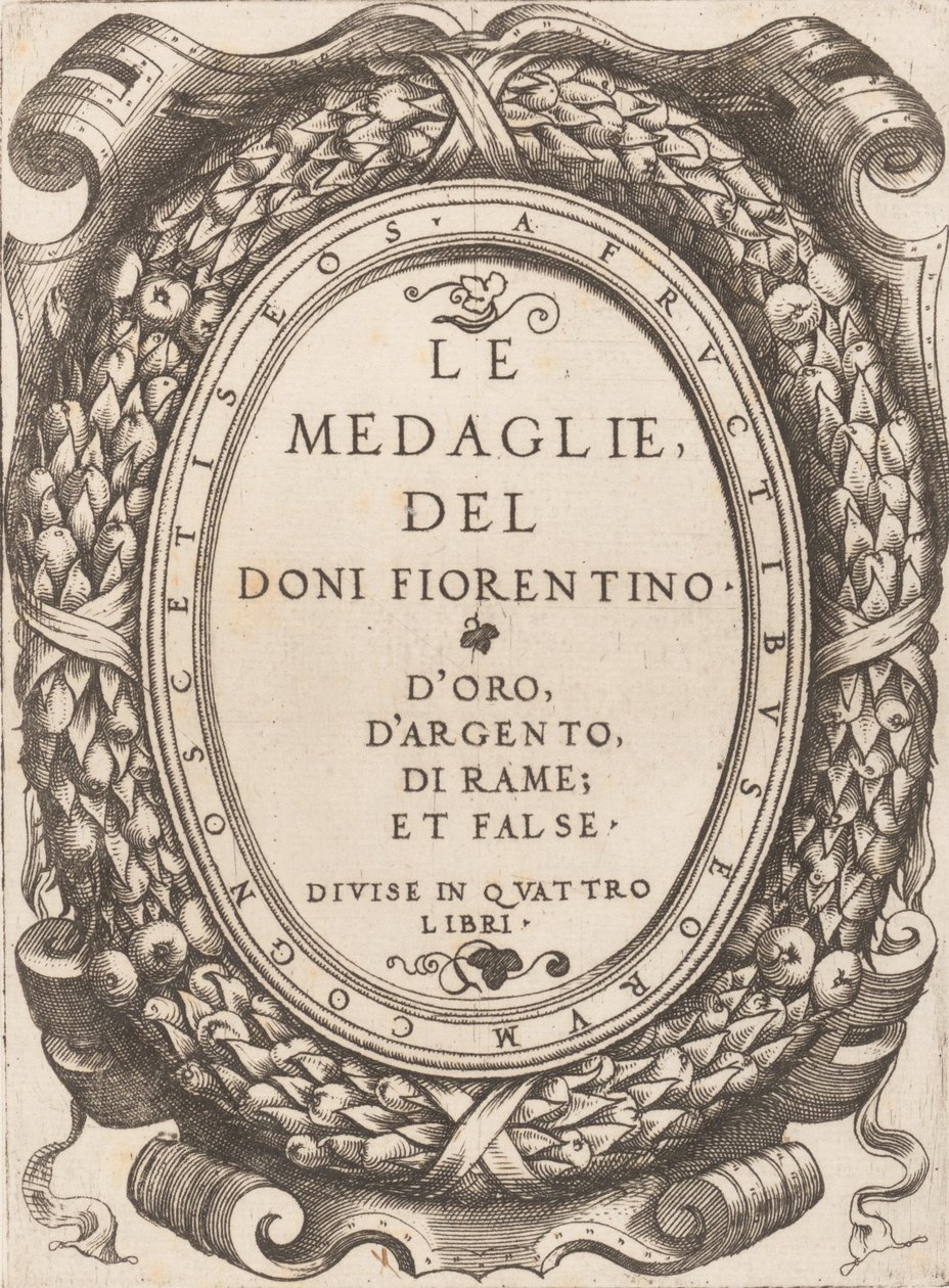Tittelplate: De florentinske Doni-medaljene, ca. 1548. av Enea Vico