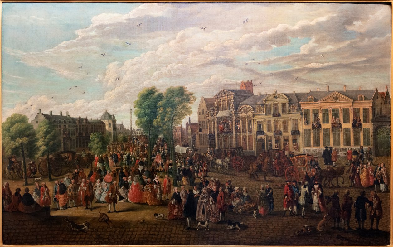 Utsikt over byen Ghent (De Kouter) av Engelbert van Siclers