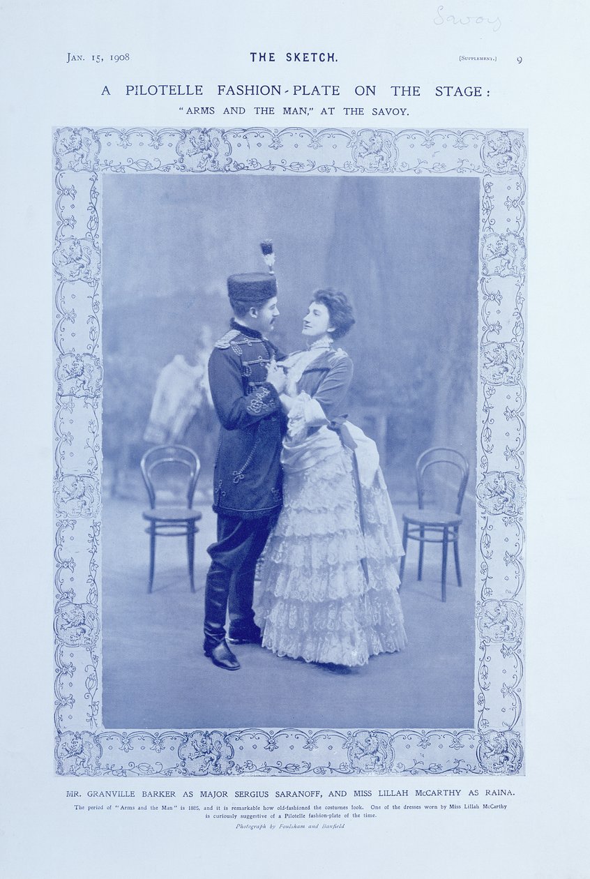 A Pilotelle Fashion-Plate på scenen, 15. januar 1908 av English Photographer