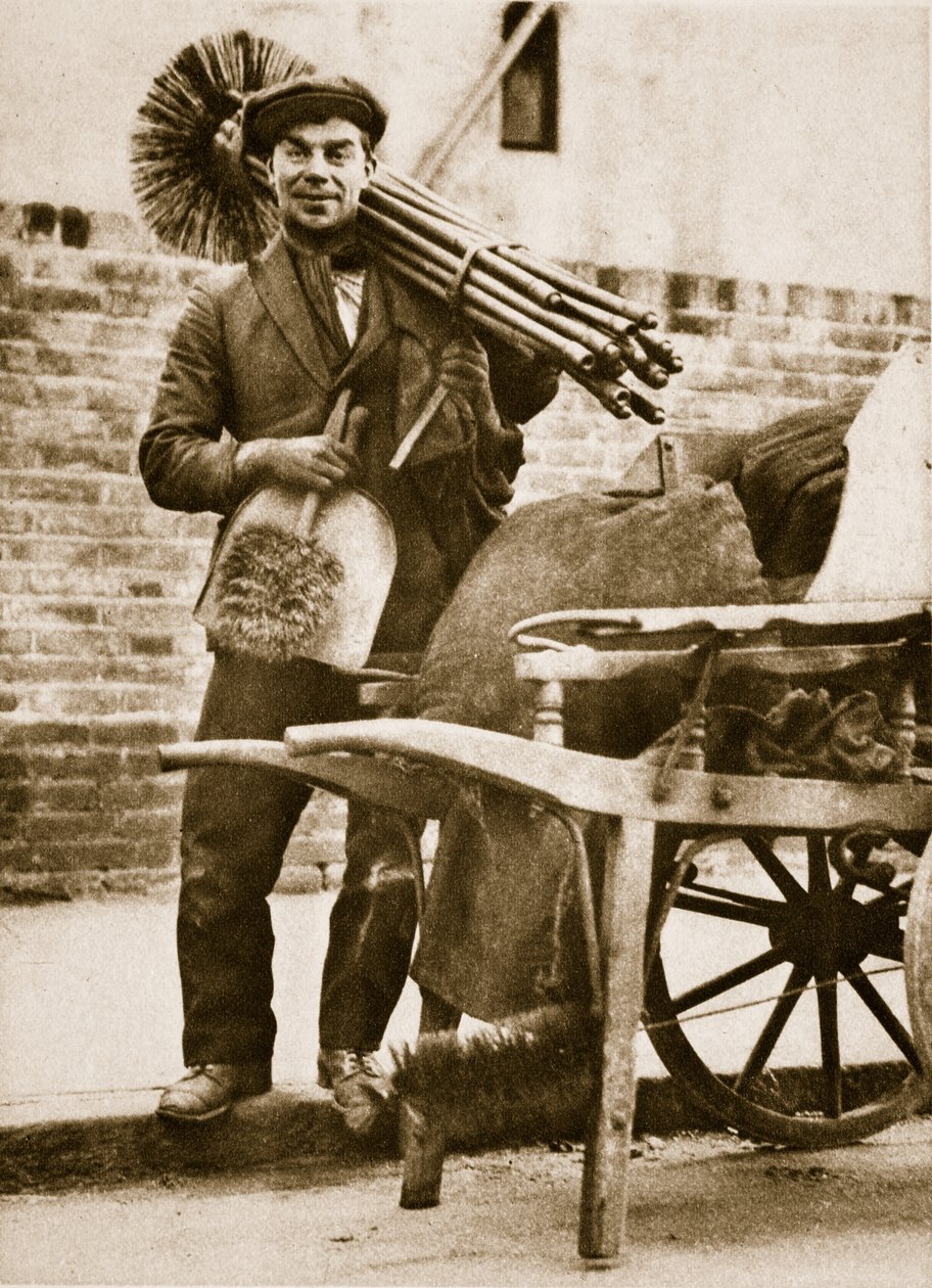 En skorsteinsfeier (sepia-bilde) av English Photographer