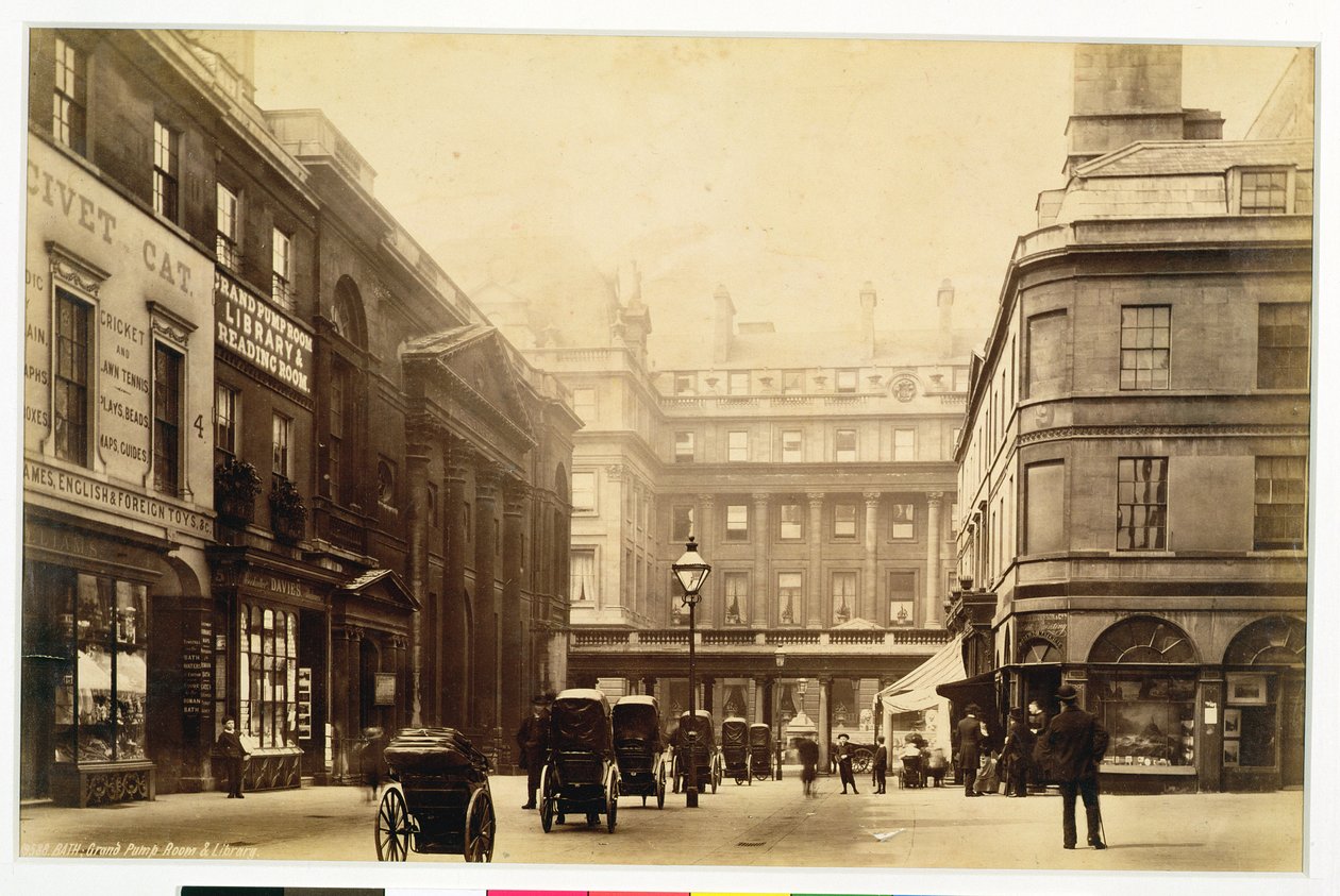 Abbey Square og Pump Rooms, Bath, ca. 1880 av English Photographer