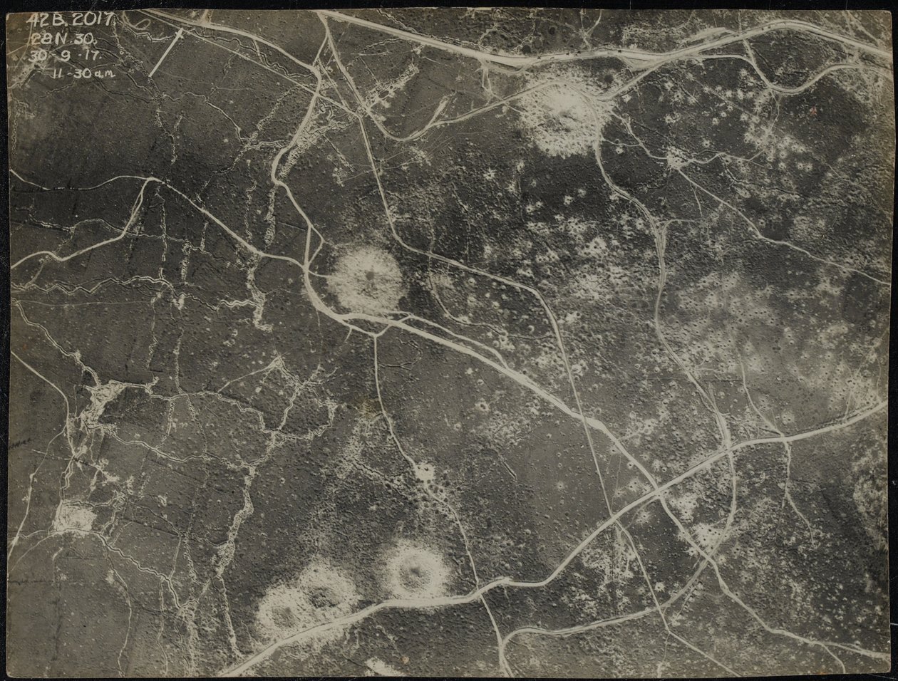 Flyfoto, 30. september 1917 av English Photographer