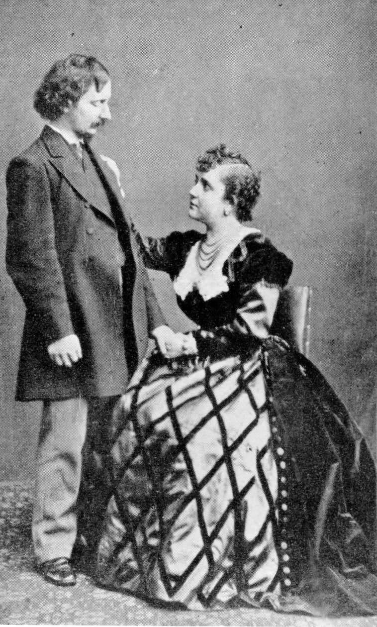 Algernon Charles Swinburne og Adah Menken av English Photographer