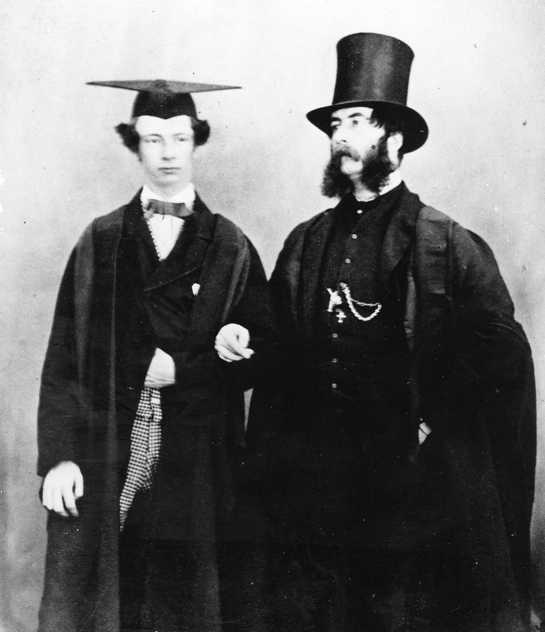 Arthur Munby og hans far, ca. 1851 av English Photographer